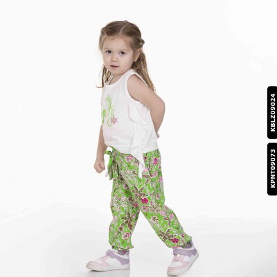 Kız Salty Bluz 9 Ay - 2 Yaş 34614 Kblz09024 Ekru - Yeşil - 3