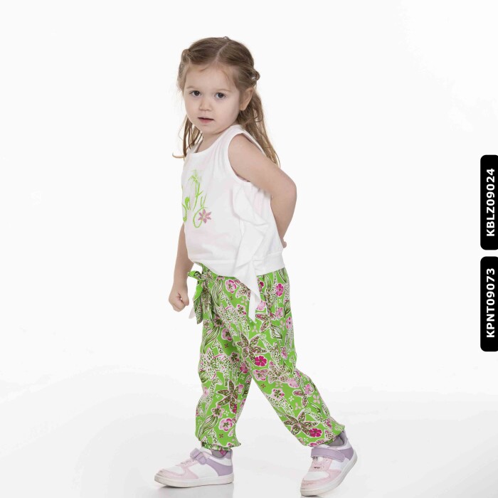 Kız Salty Bluz 9 Ay - 2 Yaş 34614 Kblz09024 Ekru - Yeşil - 3