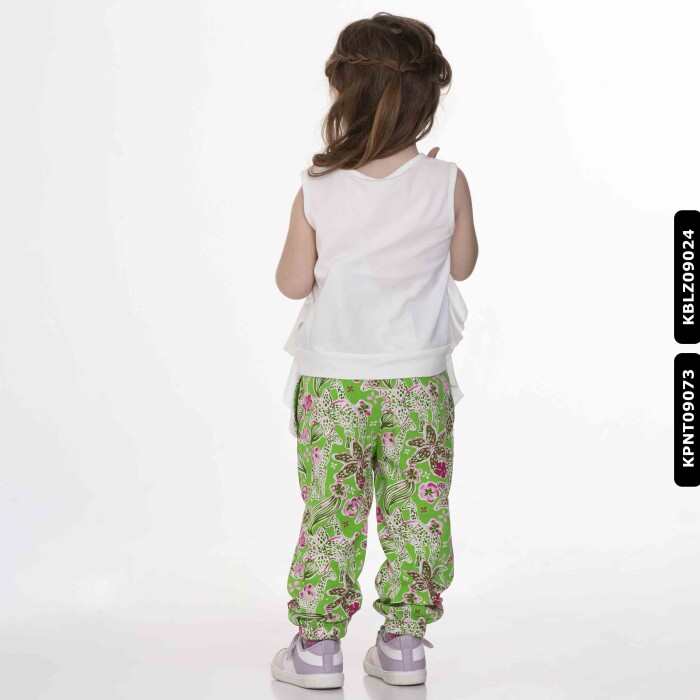 Kız Salty Bluz 9 Ay - 2 Yaş 34614 Kblz09024 Ekru - Yeşil - 4