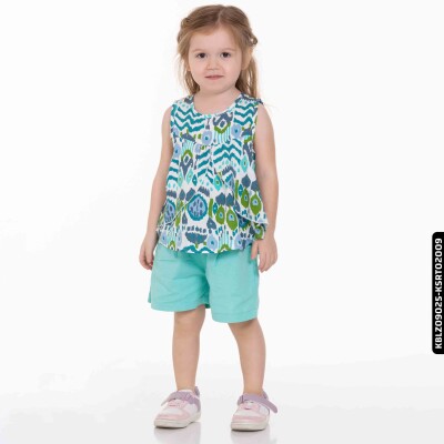 Kız Mandala Bluz 9 Ay - 2 Yaş 34622 Kblz09025 Mavi - xo kids