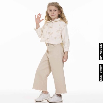 Kız Ceket 4-13 Yaş 23215 Kckt07004 Bej - 2