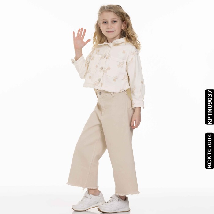 Kız Ceket 4-13 Yaş 23215 Kckt07004 Bej - 2