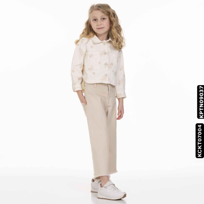 Kız Ceket 4-13 Yaş 23215 Kckt07004 Bej - 3