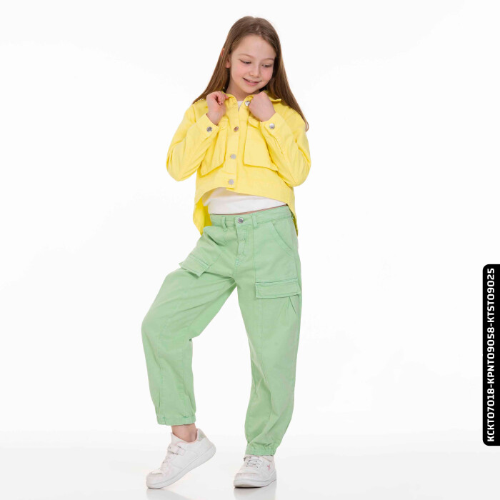 Kız Kapaklı Ceket 8-14 Yaş 34708 Kckt07018 Sarı - 2