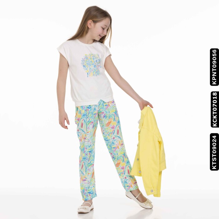 Kız Kapaklı Ceket 8-14 Yaş 34708 Kckt07018 Sarı - 5