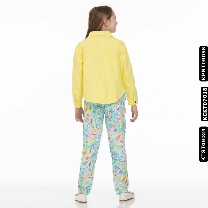 Kız Kapaklı Ceket 8-14 Yaş 34708 Kckt07018 Sarı - 6