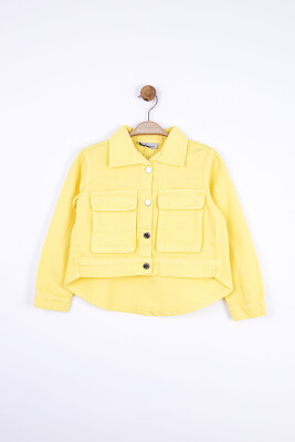 Kız Kapaklı Ceket 8-14 Yaş 34708 Kckt07018 Sarı - 9