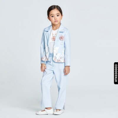 Kız Takım Elbise 3-7 Yaş 2715 Ktke00003 Mint - xo kids