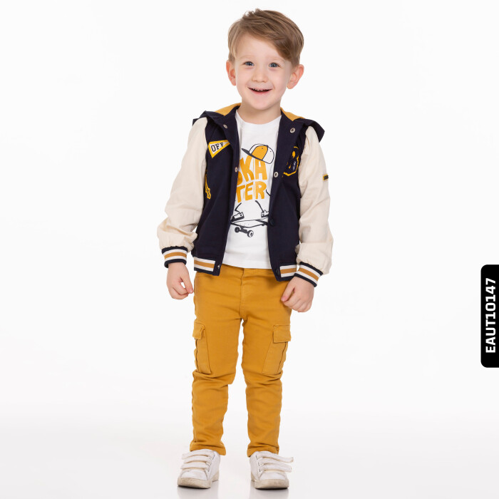 Erkek Alt Üst Takım 9 Ay - 3 Yaş 1002 Eaut10147 Lacivert - Sari - 1