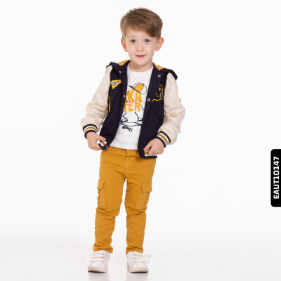 Erkek Alt Üst Takım 9 Ay - 3 Yaş 1002 Eaut10147 Lacivert - Sari - 3