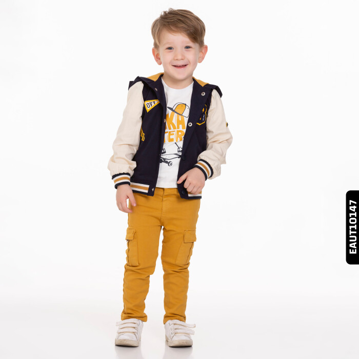 Erkek Alt Üst Takım 9 Ay - 3 Yaş 1002 Eaut10147 Lacivert - Sari - 4