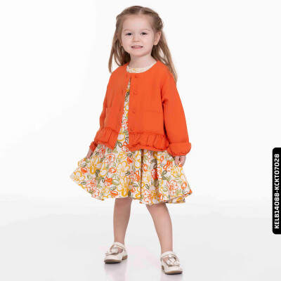 Kız Çocuk Sunset Gömlek 9 Ay - 2 Yaş 34627 Turuncu - 2
