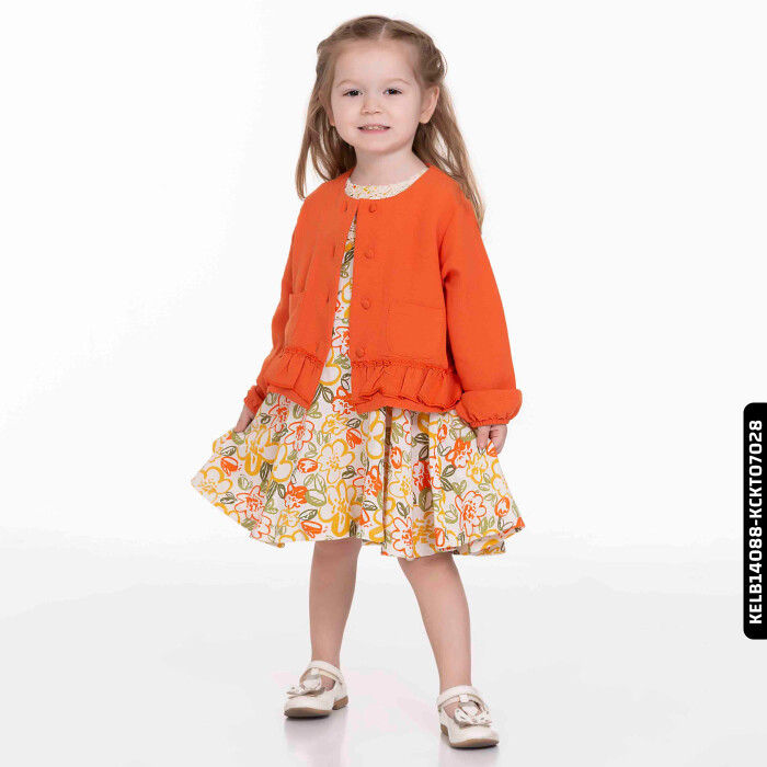 Kız Çocuk Sunset Gömlek 9 Ay - 2 Yaş 34627 Turuncu - 2