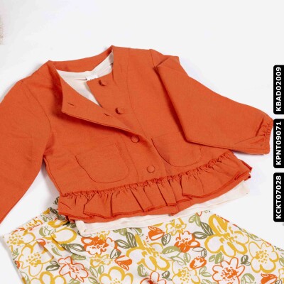 Kız Çocuk Sunset Gömlek 9 Ay - 2 Yaş 34627 Turuncu - 7