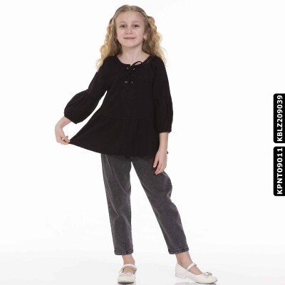 بلوزة بناتي 10-14 سنوات KBLZ09037 - 3