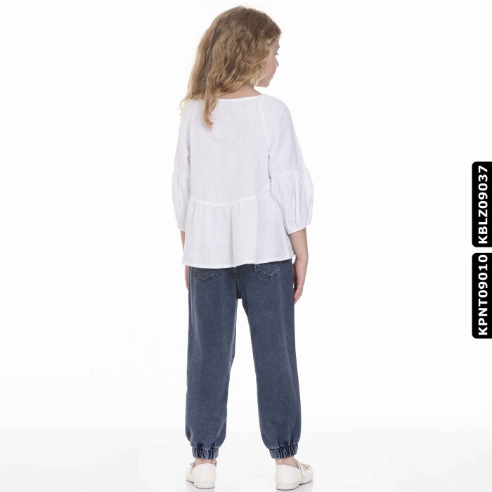 بلوزة بناتي 10-14 سنوات KBLZ09037 - 4