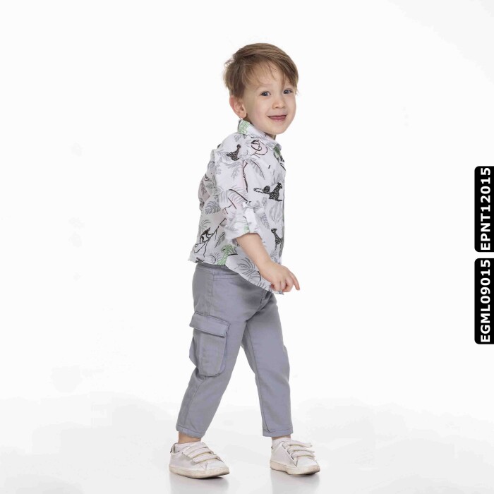قميص ولادي 1-4 سنوات 22129 EGML09015 - 3