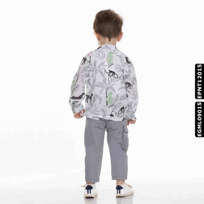 قميص ولادي 1-4 سنوات 22129 EGML09015 - 4