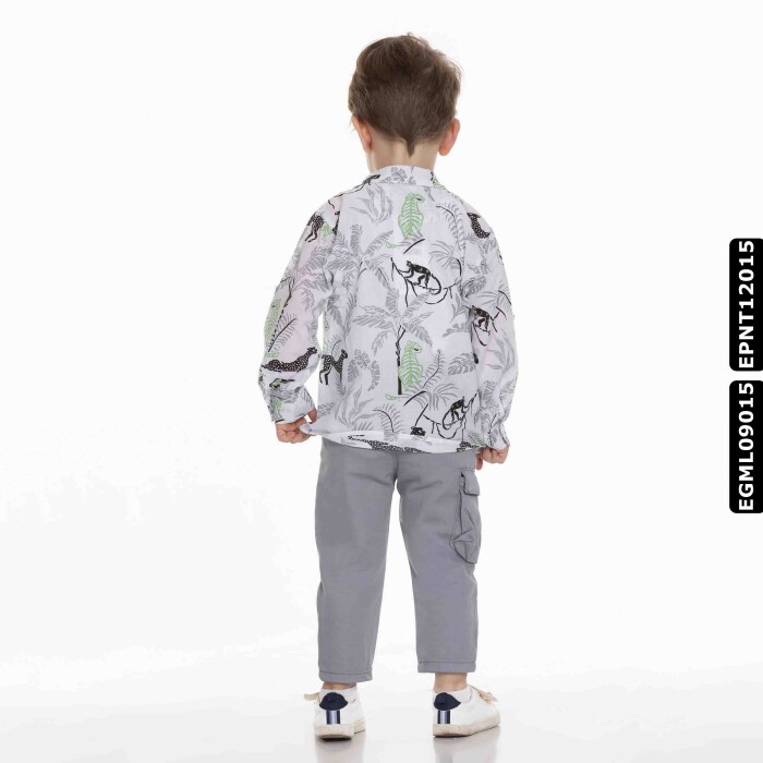 قميص ولادي 1-4 سنوات 22129 EGML09015 - 4