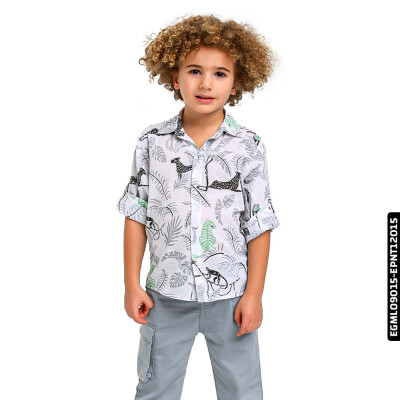 قميص ولادي 1-4 سنوات 22129 EGML09015 - 5