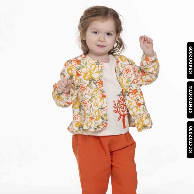 Kız Ağaçtaki Kuşlar Badi 9 Ay - 2 Yaş 34607 Kbad02009 Krem - xo kids
