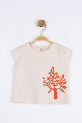 Kız Ağaçtaki Kuşlar Badi 9 Ay - 2 Yaş 34607 Kbad02009 Krem - 5