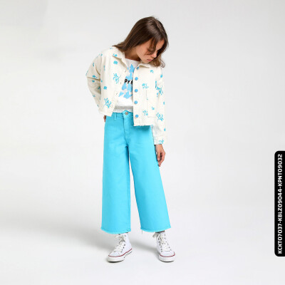 Kız Gars Ceket 4-8 Yaş 23202 Kckt07037 Turkuaz - xo kids