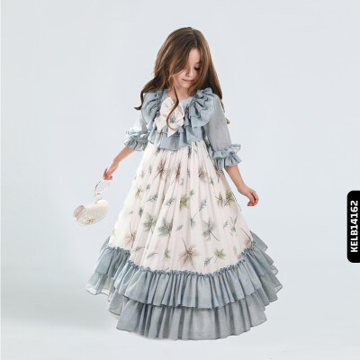 فستان بناتي 4-8 سنوات KELB14162 - 5