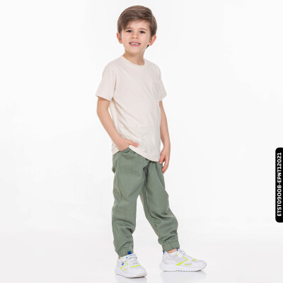 Erkek Tişört 4-13 Yaş 1632 Etst09008 Krem - 4