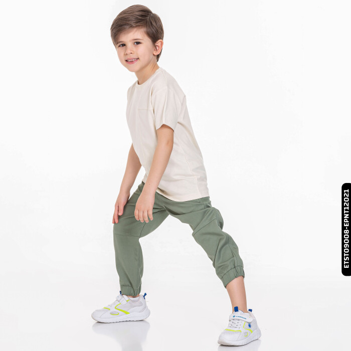 Erkek Tişört 4-13 Yaş 1632 Etst09008 Krem - 5