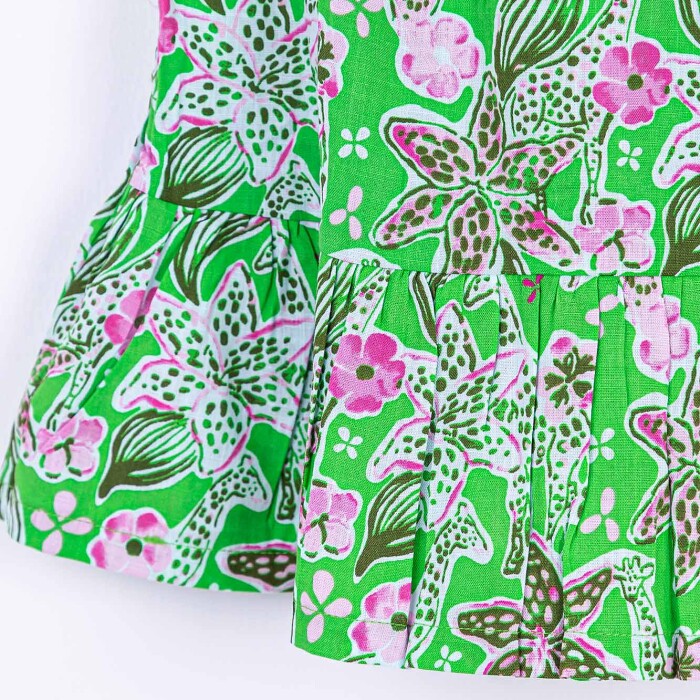 Kız Zürafa Elbisbluz 9-36 Ay 74605 Kblz09030 Yeşil - 6