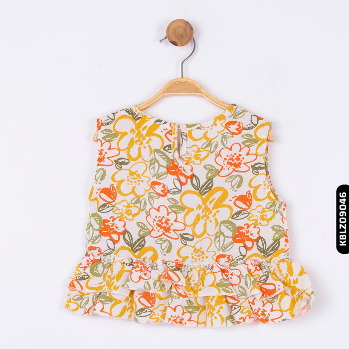 Kız Papatya Bluz 9 Ay - 2 Yaş 34610 Kblz09046 Krem - 8