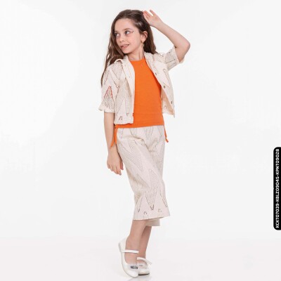 Kız Çocuk Gömlek 1-5 Yaş 35487 Bej - xo kids