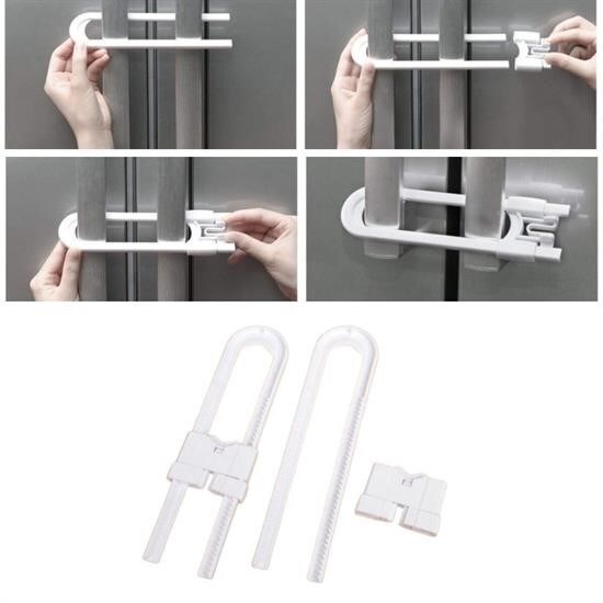 BUFFER® Bebek Çocuk Çekmece ve Dolap Koruma Raylı Güvenlik Sistemi Emniyet Kilidi - 3