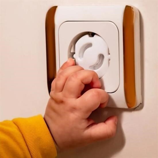 BUFFER® Bebek Çocuk Priz Koruma Kapağı (6 Adet) Çocuk Güvenliği, Priz Muhafazası, Priz Kapatıcı - 4