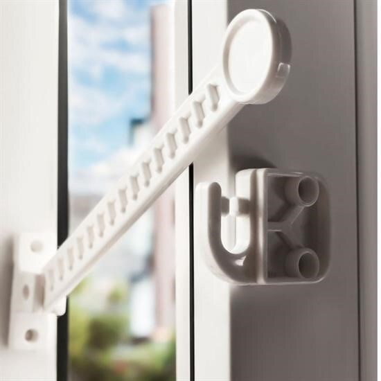 BUFFER® Bebek Çocuk Evcil Hayvan Güvenlik Ayarlanabilir Koruyucu Pencere Havalandırma Kilidi - 3