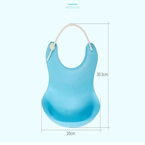 BUFFER® Çocuk Bebek Mama Önlüğü Dökülme Engelleyici Bükülebilir Mavi - 5