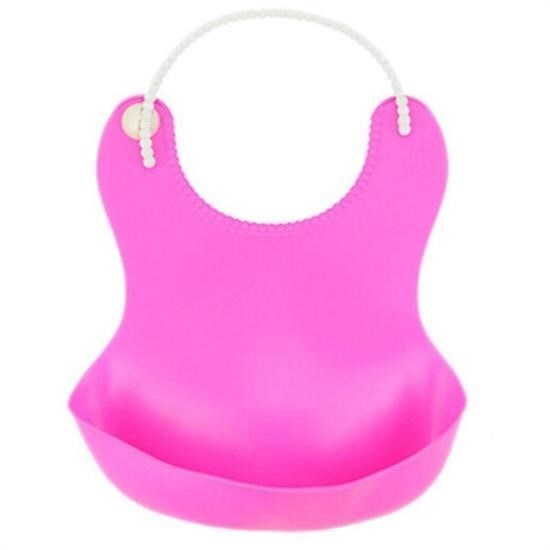 BUFFER® Çocuk Bebek Mama Önlüğü Dökülme Engelleyici Bükülebilir Pembe - 2