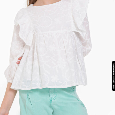 تيشيرت بناتي 5-14 سنوات KTST09015 - 5