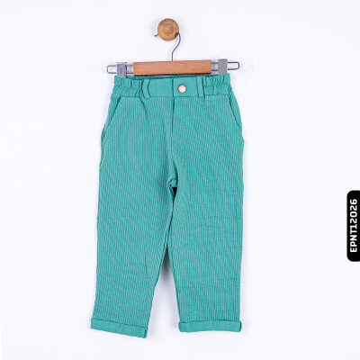 Erkek Çizgili Pantolon 9-36 Ay 64604 Epnt12026 Yeşil - 6