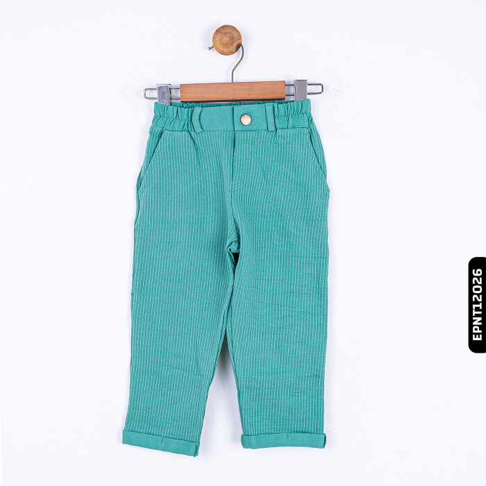 Erkek Çizgili Pantolon 9-36 Ay 64604 Epnt12026 Yeşil - 6