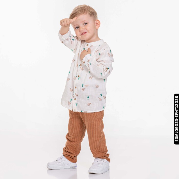 بنطلون ولادي 9-36 شهر EPNT12026 - 4