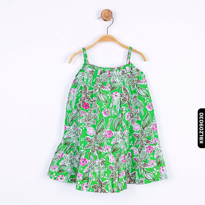 Kız Zürafa Elbisbluz 9-36 Ay 74605 Kblz09030 Yeşil - 4