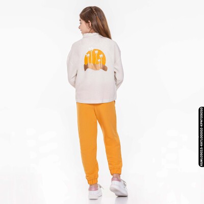 Kız Palmiye Pantolon 8-14 Yaş 54330 Kpnt09050 Turuncu - 3