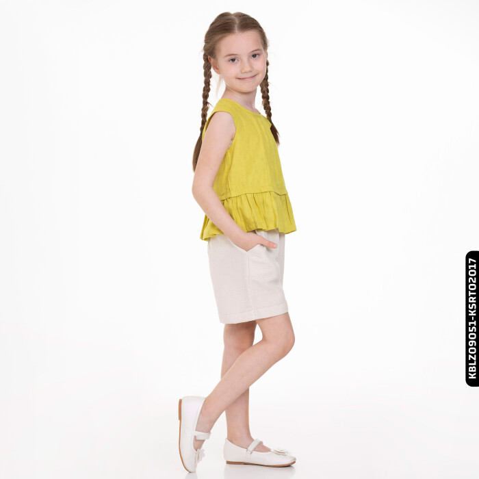 Kız Brodeli Bluz 4-8 Yaş 34558 Kblz09051 Yeşil - 4