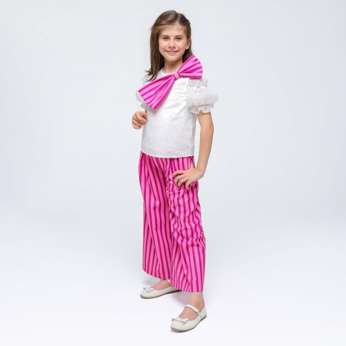 Kız Etek Takım 6-14 Yaş 6445 Beyaz - Pembe - 6