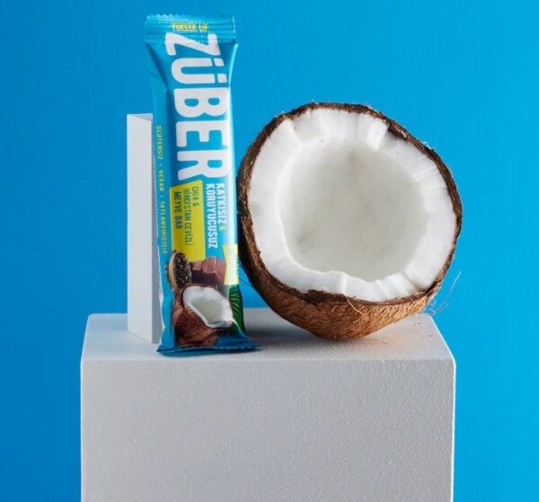 Züber Meyve Barı 40 Gr Chia ve Hindistan Cevizli - Züber