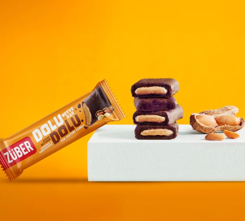 Züber Dolu Dolu Fıstık Ezme Meyve Bar 30 Gr - 2