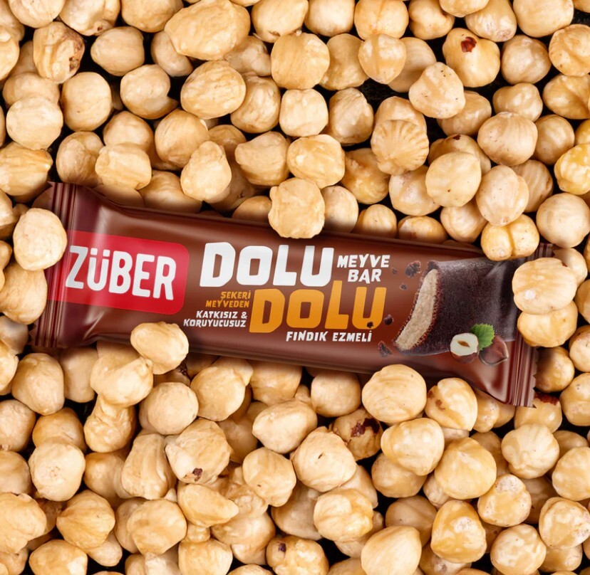 Züber Dolu Dolu Fındık Ezme Meyve Bar 30 Gr - 1