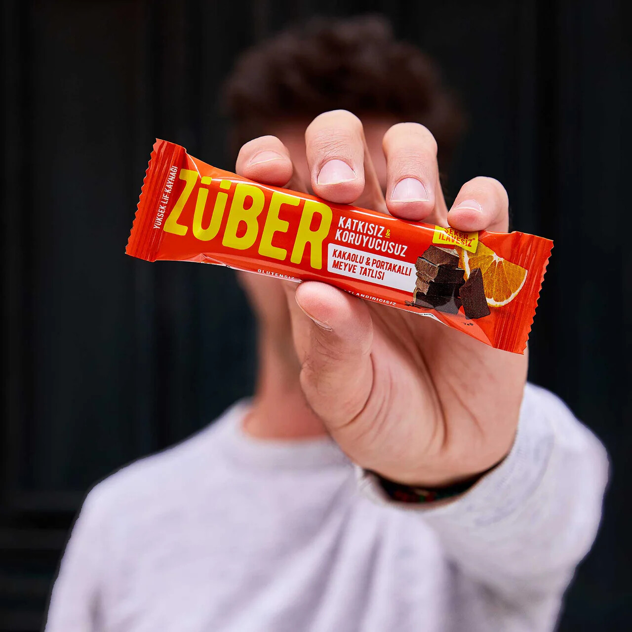 Züber Meyve Barı 40 Gr Kakaolu ve Portakallı - 3